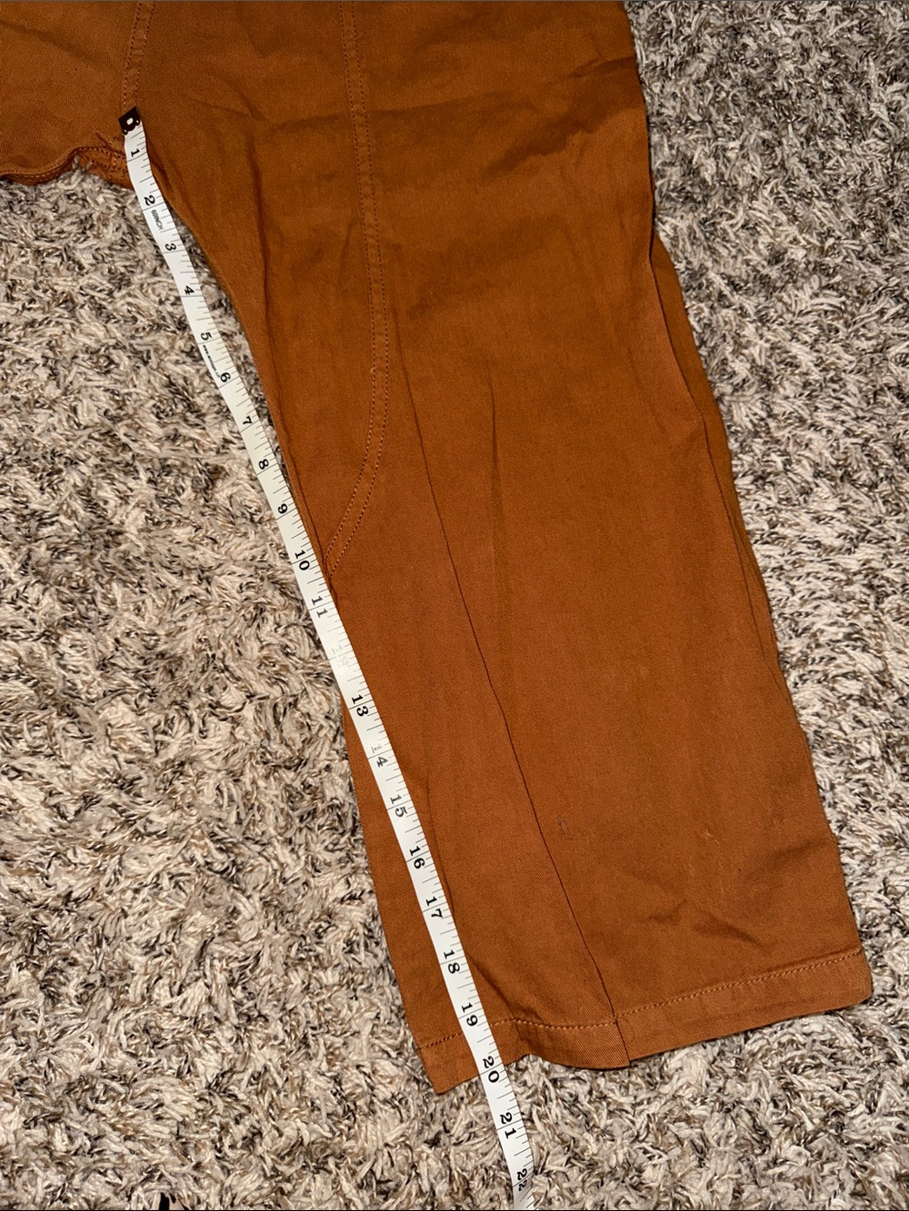 We The Free Cropped Wide-Leg Pants in Rust - Picture 6 of 7